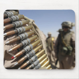 Tapis De Souris Ceintures des munitions de 50 calibres