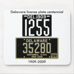 Tapis De Souris Centennial de plaque minéralogique du Delaware
