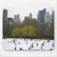 Central Park NY NYC Wollman patinoire Mousepad