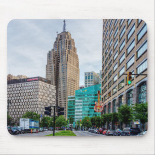Tapis De Souris Centre-ville de Detroit