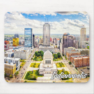 Tapis De Souris Centre-ville d'Indianapolis, Indiana, États-Unis