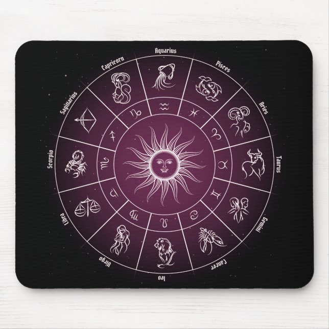 Tapis De Souris cercle astrologique (Devant)