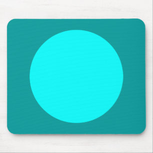 Tapis De Souris Cercle - Cyan et Ocean Green