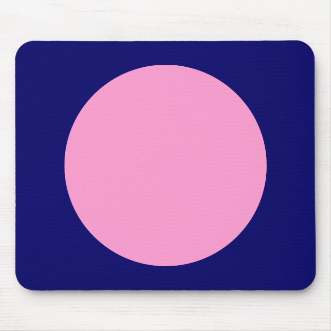 Tapis De Souris Cercle - Marine rose et profonde (Devant)