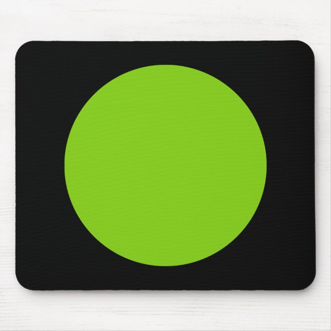 Tapis De Souris Cercle - Martian Vert et Noir (Devant)