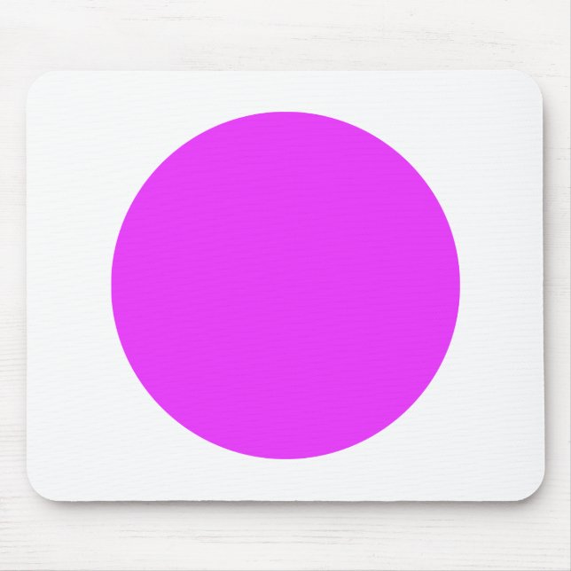 Tapis De Souris Cercle - Néon violet sur blanc (Devant)
