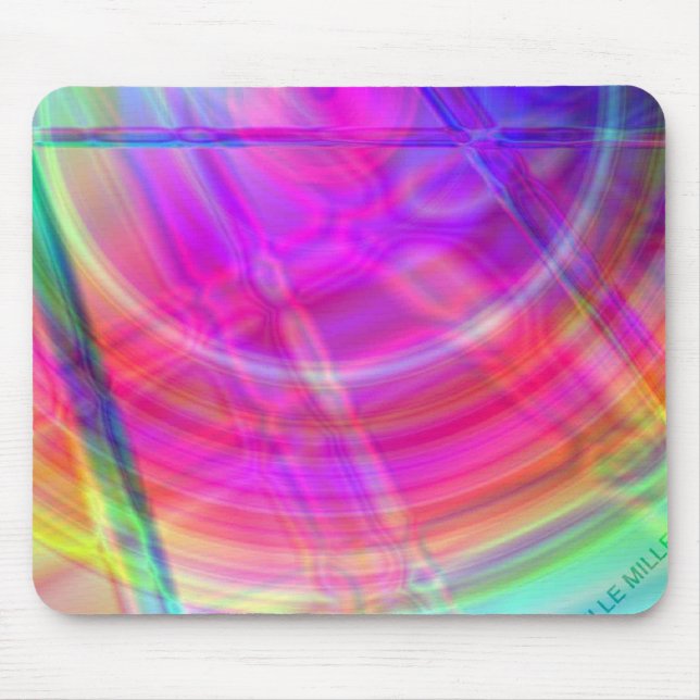 Tapis De Souris Cercle psychédélique Mousepad (Devant)