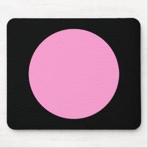 Tapis De Souris Cercle - rose et noir