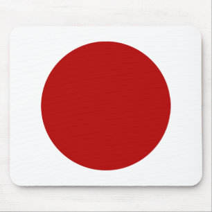 Tapis De Souris Cercle - Ruby avec blanc
