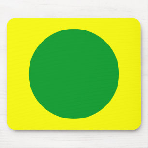 Tapis De Souris Cercle - Vert herbe et Jaune