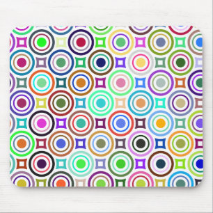 Tapis De Souris Cercles Abstraits