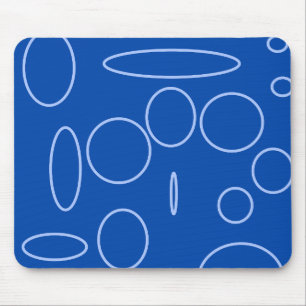 Tapis De Souris Cercles bleus Mousepad