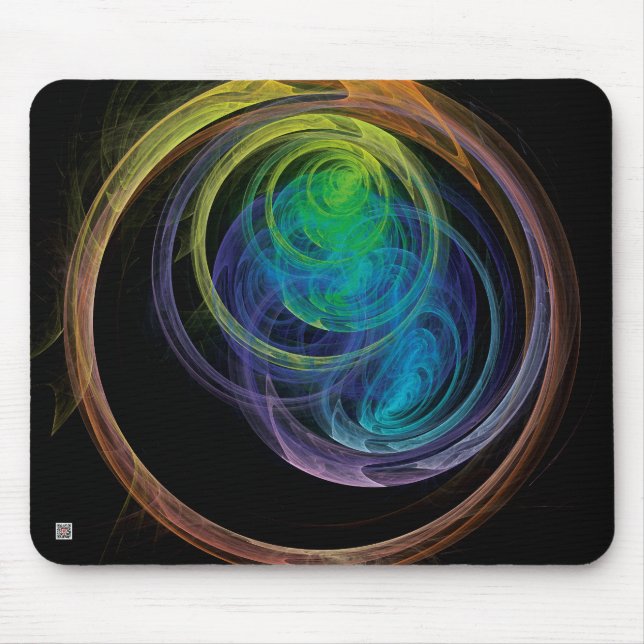 Tapis De Souris Cercles de l'espace (Devant)
