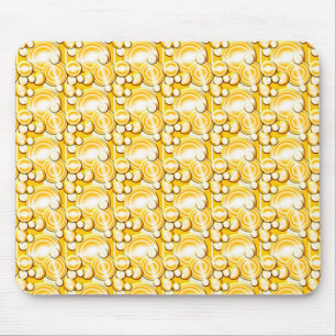 Tapis De Souris Cercles Jaunes Motif Mousepad