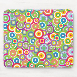 Tapis De Souris Cercles lumineux de vecteur