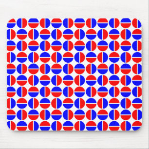 Tapis De Souris Cercles pivotants - Rouge et Bleu