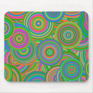 Tapis De Souris cercles rétro