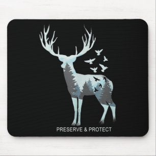 Tapis De Souris Cerf - Animal de forêt naturel - Préserver & Proté