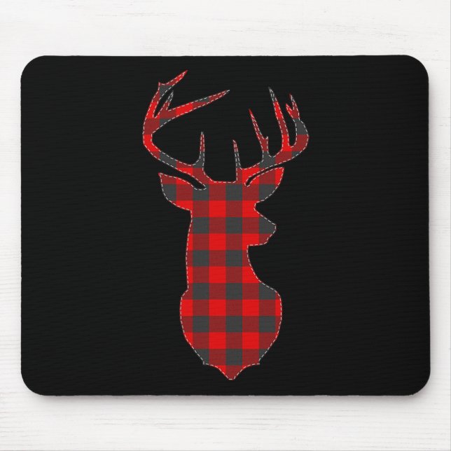 Tapis De Souris Cerf Plaid Red Reindeer Buck Noël Noël Noël (Devant)