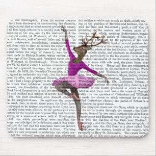 Tapis De Souris Cerfs communs de ballet dans le rose