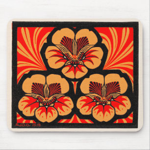 Tapis De Souris Cerisier des Indes orientales, Art nouveau,