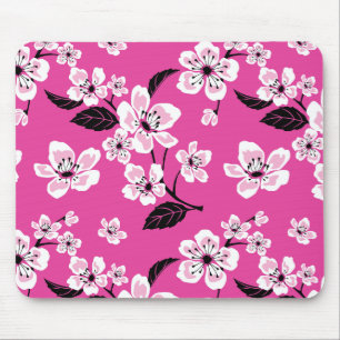 TAPIS DE SOURIS CERISIER EN FLEURS - SAKURA (ROSE)