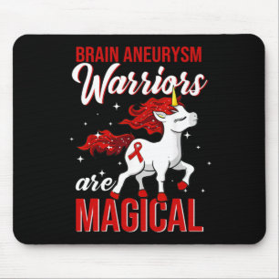Tapis De Souris Cerveau Aneurysme Sensibilisation Guerrier Fun Uni