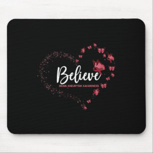 Tapis De Souris Cerveau Aneurysme Sensibilisation Papillon Croire