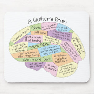 Tapis De Souris Cerveau de quilteur