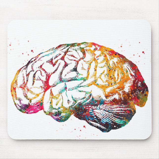 Tapis De Souris Cerveau humain (Devant)