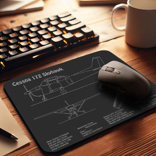 Tapis De Souris Cessna 172 Skyhawk - Plan directeur de l'avion PD