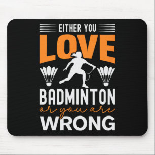 Tapis De Souris C'est dans mon Dna Dminton Shuttle Racket Dminton