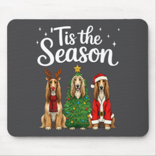Tapis De Souris C'est la saison Afghan Hound Noël Santa Chien Lo
