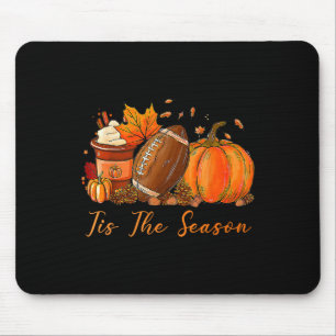 Tapis De Souris C'est la saison automne football citrouille café