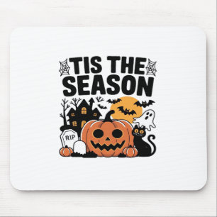 Tapis De Souris C'Est La Saison Citrouille Halloween Automne Drôle