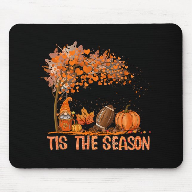 Tapis De Souris C'Est La Saison Citrouille Spice Football Leaves A (Devant)