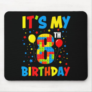 Tapis De Souris C'est l'anniversaire de 8 ans 8 ans blocs de const