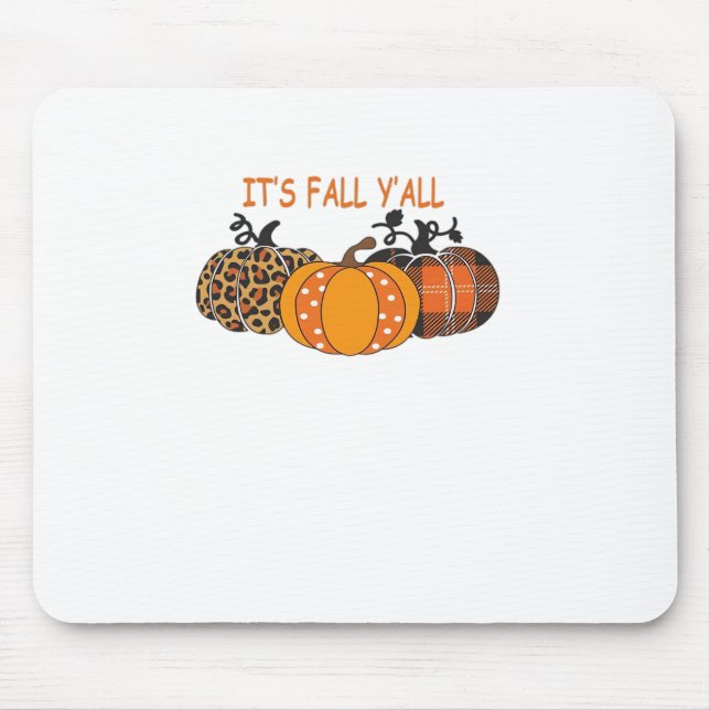 Tapis De Souris C'est l'automne à tous Pumpkin Thanksgiving (Devant)