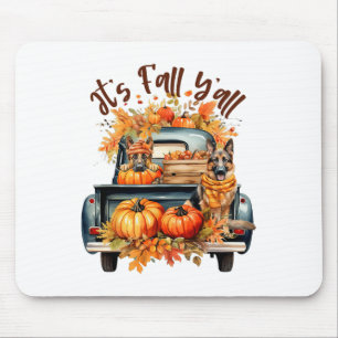 Tapis De Souris C'est l'automne, vous tous, pompes de berger allem