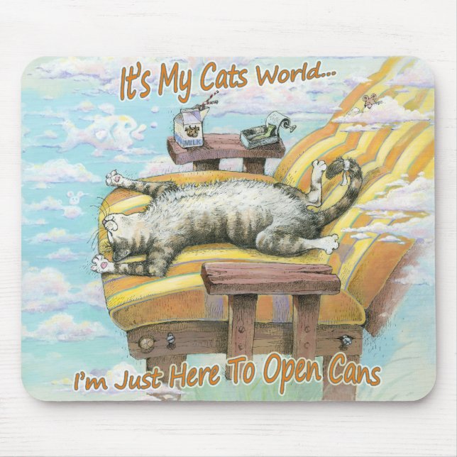 Tapis De Souris C'est le monde de mes chats (Devant)