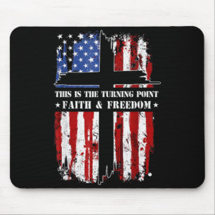 Tapis De Souris C'est le tournant Foi chrétienne patriotique