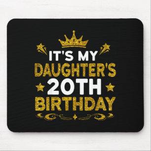 Tapis De Souris C'est les 20 ans de ma fille Joyeux Anniversaire 2