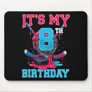 Tapis De Souris C'est mon 8e anniversaire de hockey 8 ans glace D
