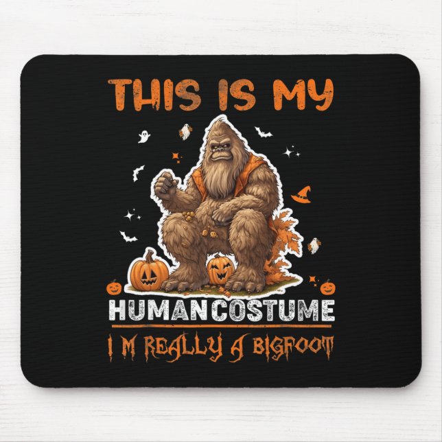Tapis De Souris C'est mon costume humain Funny Halloween Costume M (Devant)