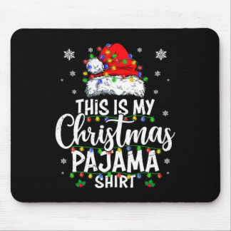 Tapis De Souris C'est mon pyjama de noël éclairant les hommes les