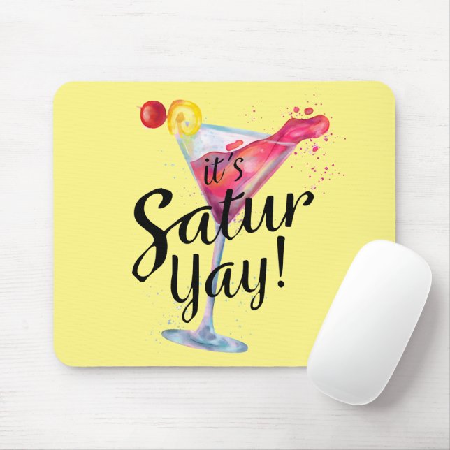 Tapis De Souris C'est Samedy (Avec souris)