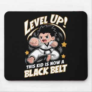 Tapis De Souris Cet Enfant Est Aujourd'Hui Un Noir Karate Hapkido 