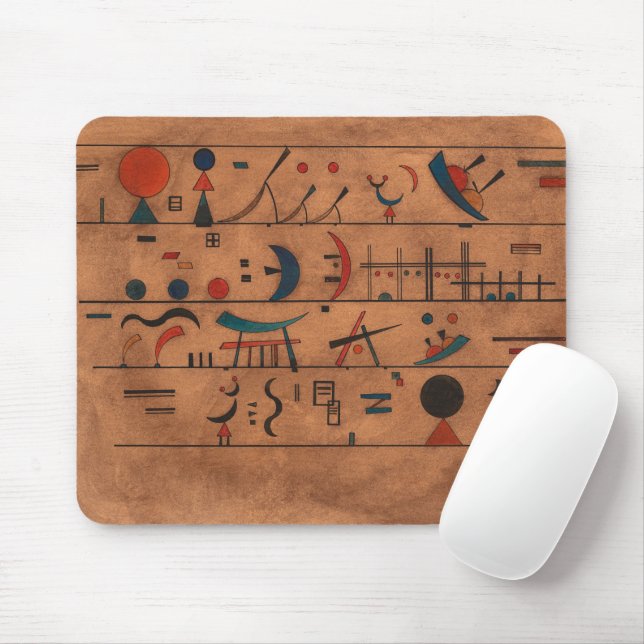 Tapis De Souris Chaînes de caractères, 1931 par Wassily Kandinsky (Avec souris)