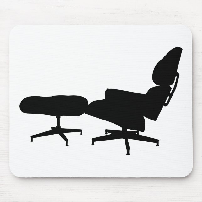 Tapis De Souris Chaise longue et tabouret d'Eames (Devant)