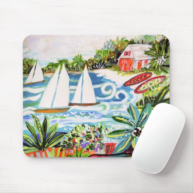 Tapis De Souris Chalet rouge de la Baie II (Avec souris)